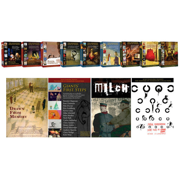 *The Whole Shebang: Box Sets 1-9 of The Animation Show of Shows, Giants' First Steps, Drawn From Memory, Milch and Spatial Pandemonium